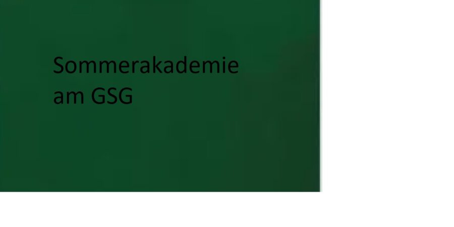 Sommerakademie am Scholl Sommerakademie am Scholl