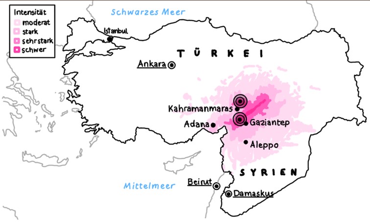 Spendenaktion am GSG für Erdbebenopfer in der Türkei und Syrien