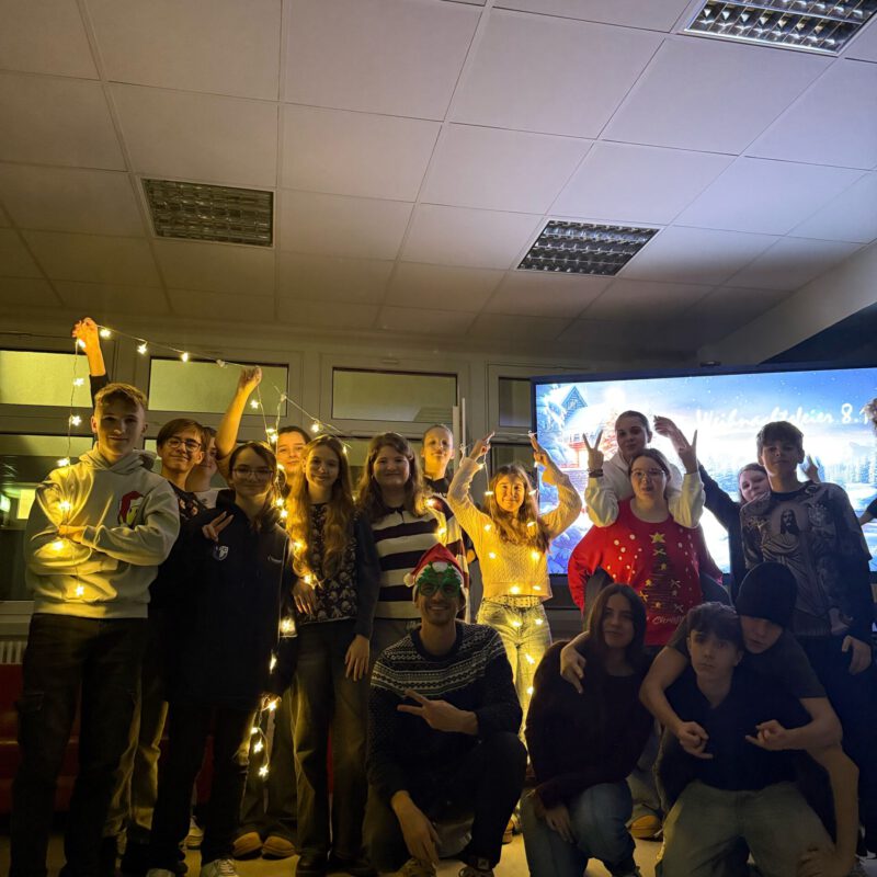 Weihnachtsfoto Klasse 8.1