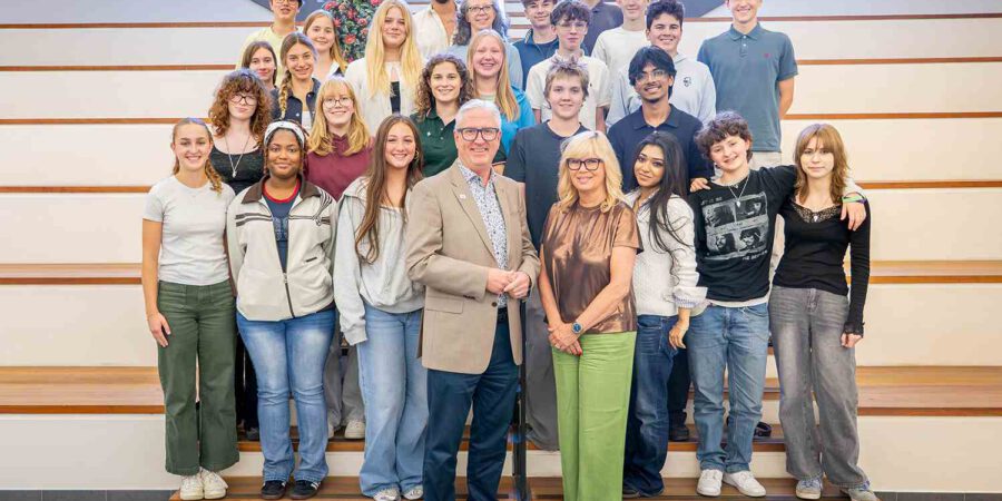 Austauschschüler aus Nashville am Scholl