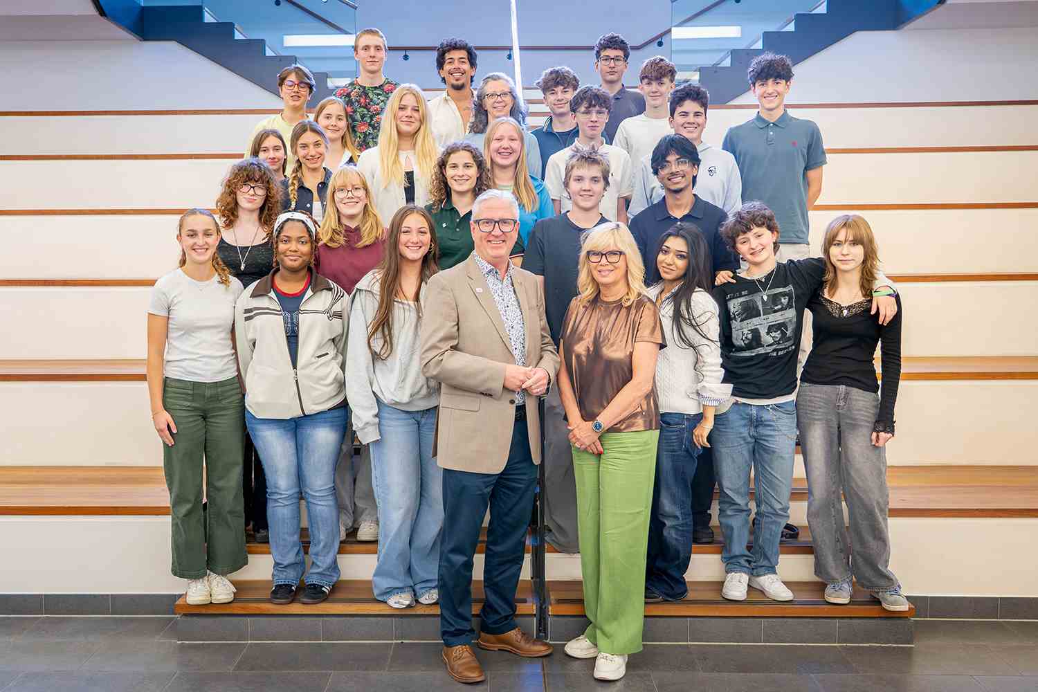 Austauschschüler aus Nashville am Scholl