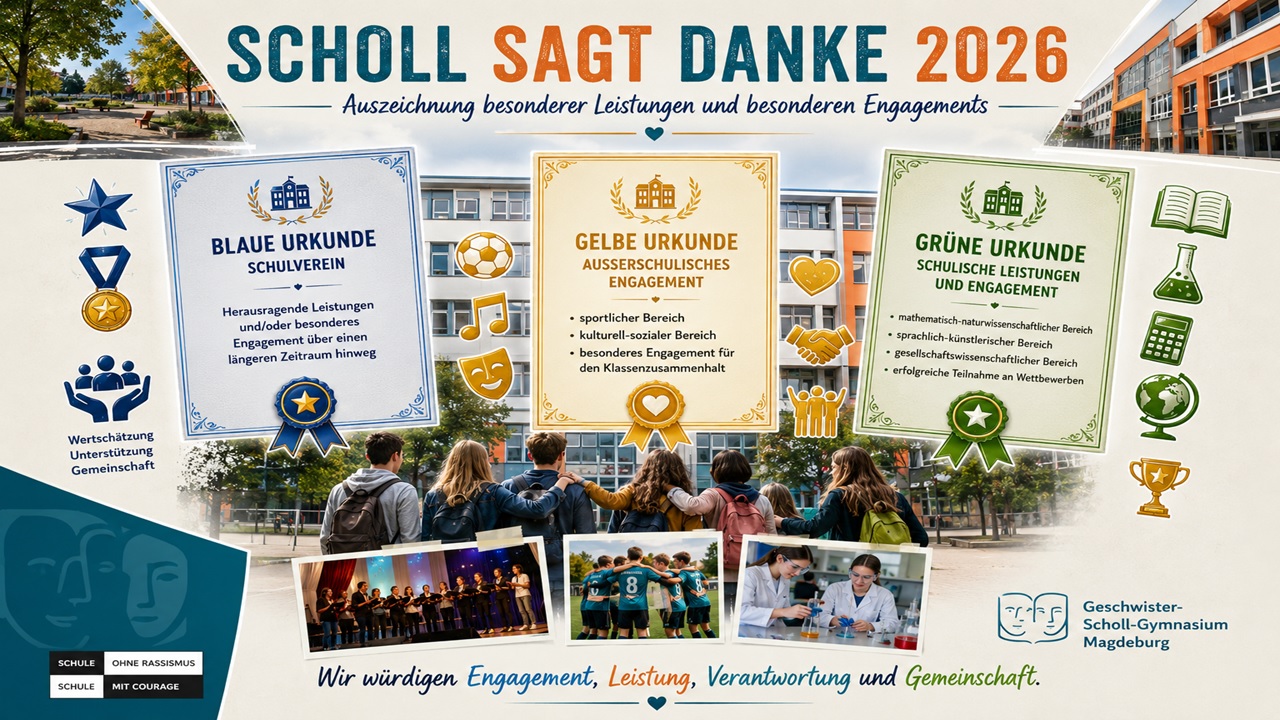 Scholl sagt Danke 2026