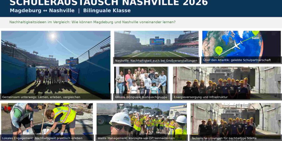 Magdeburg trifft Nashville – Schüleraustausch 2026