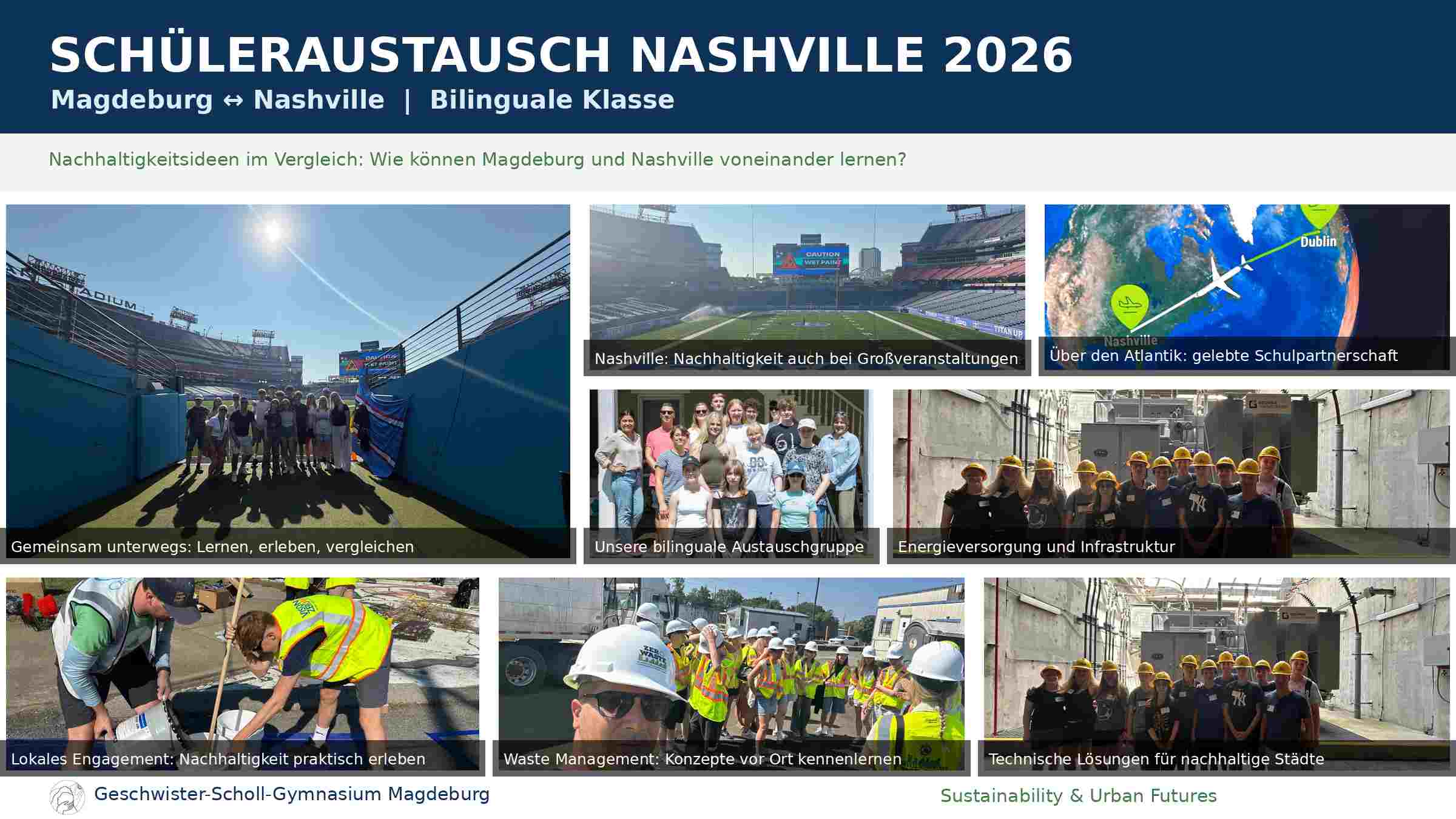 Magdeburg trifft Nashville – Schüleraustausch 2026